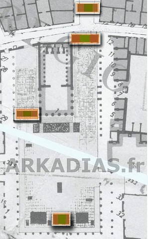 Plan des Arches du Forum Pompei