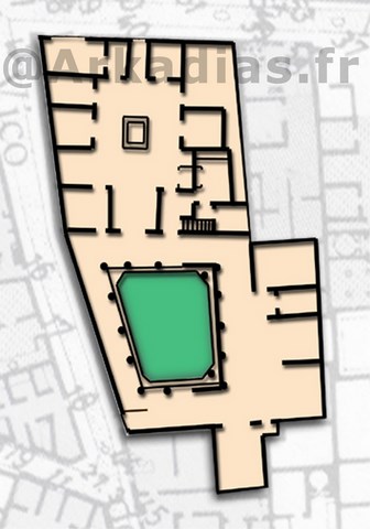 Plan maison Caesius Blandus a Pompei