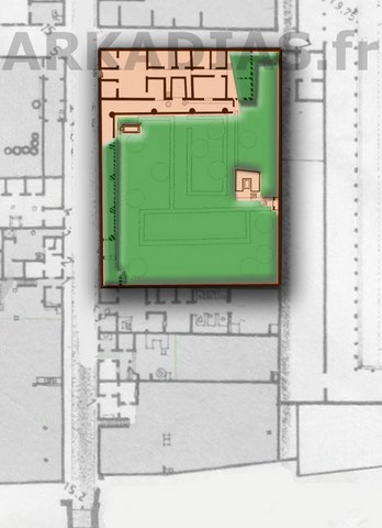Plan Maison du Jardin d'Hercule Pompei