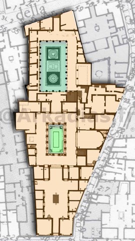 Plan Maison des Chapiteaux Colores a pompei
