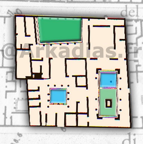 Plan Maison des Dioscures Pompei