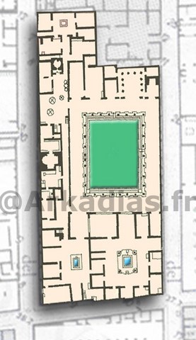 Plan maison du Labyrinthe Pompei