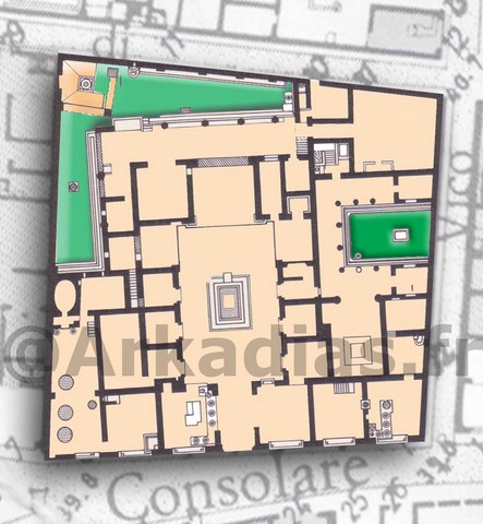 Plan Maison de Sallustius Pompei