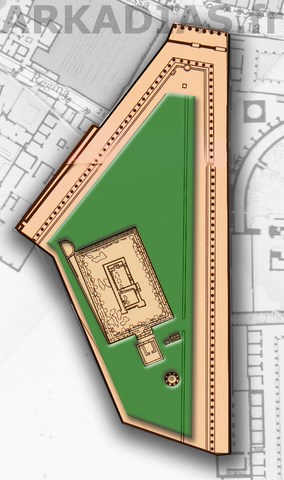 Plan du Forum Triangulaire à Pompei