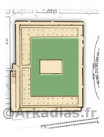Plan de la Grande Palestre a Pompei