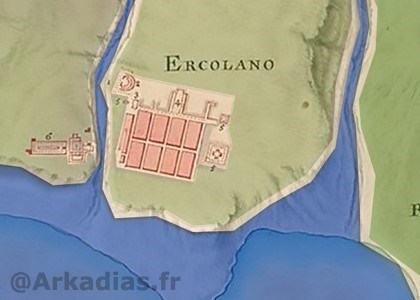 Plan cité Herculanum Ancienne