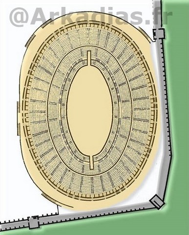 Plan Amphitheatre Pompei