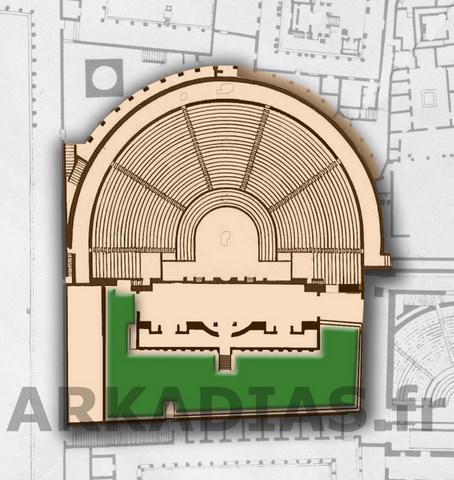 Plan du Theatre Grand à Pompei