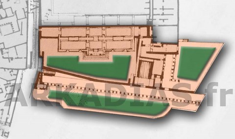 Plan Villa Imperiale Suburbaine à Pompei