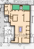 Plan Maison de la Grande Fontaine Pompei