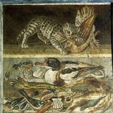 mosaique  de faune  a pompei